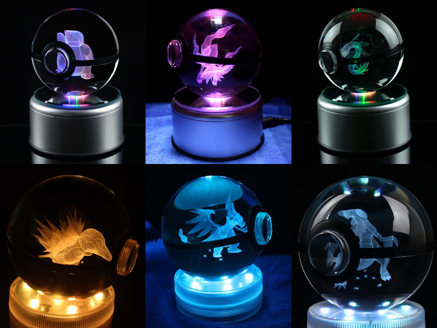 80MM Large Crystal Pokeball