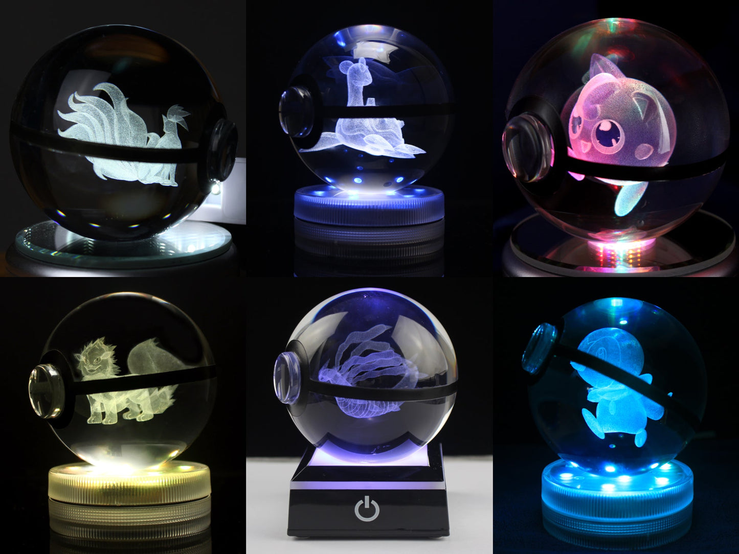 80MM Large Crystal Pokeball