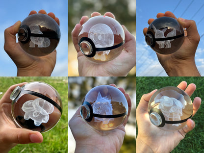 80MM Large Crystal Pokeball