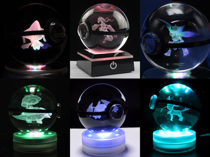 80MM Large Crystal Pokeball