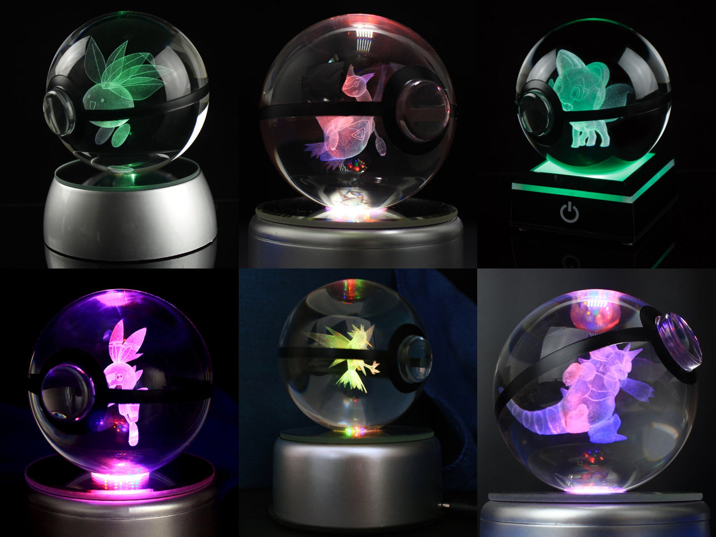 80MM Large Crystal Pokeball