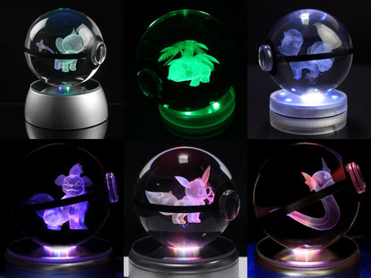 80MM Large Crystal Pokeball