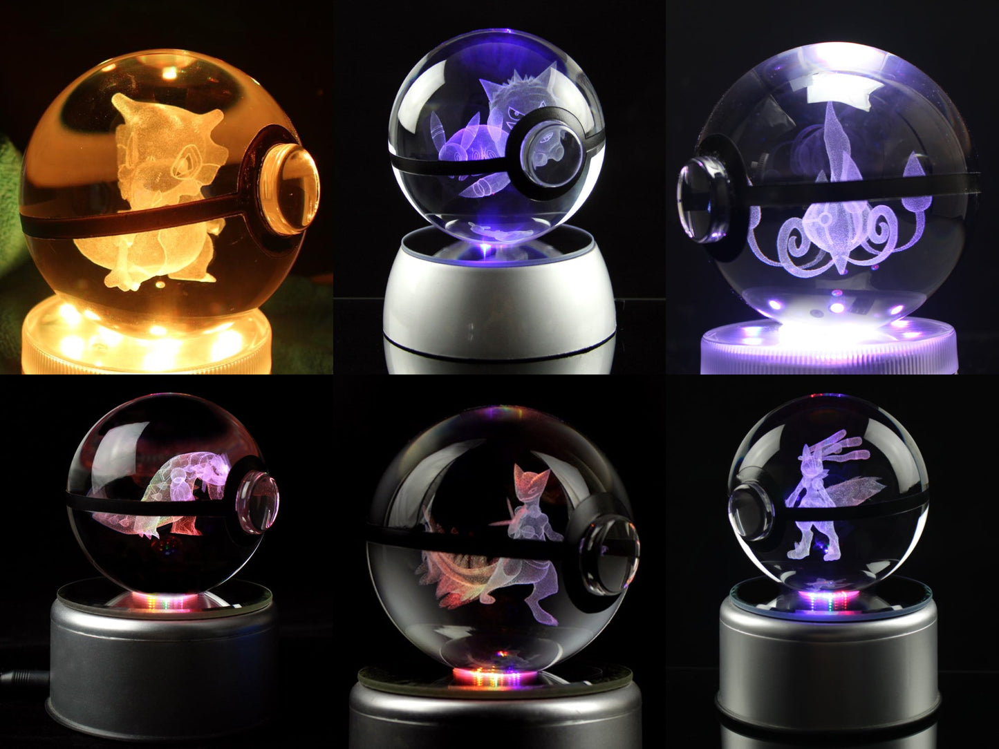 80MM Large Crystal Pokeball