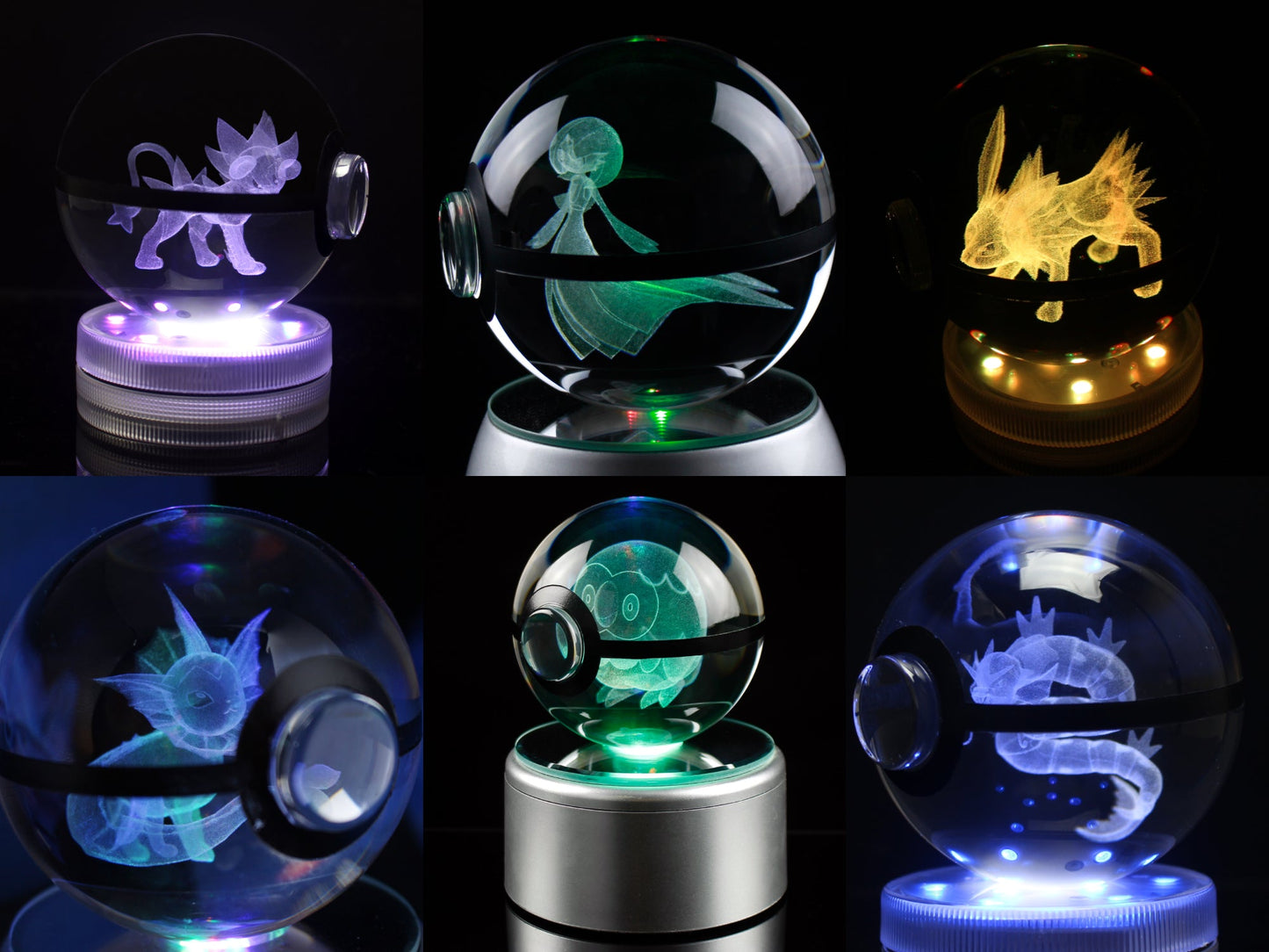 80MM Large Crystal Pokeball