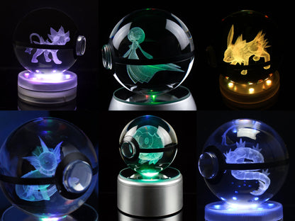 80MM Large Crystal Pokeball